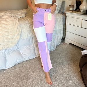 Colorblock Jeans